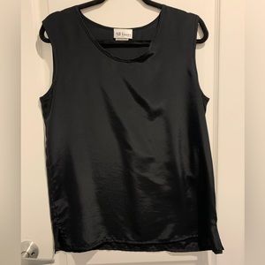All Hours Vintage Medium Black Sleeveless Shirt Womens Dressy Business Casual